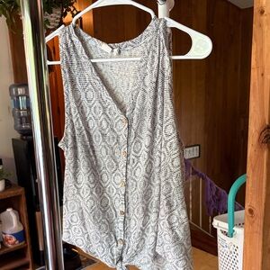 Artisan Ny Monochrome Sleeveless Tank Top